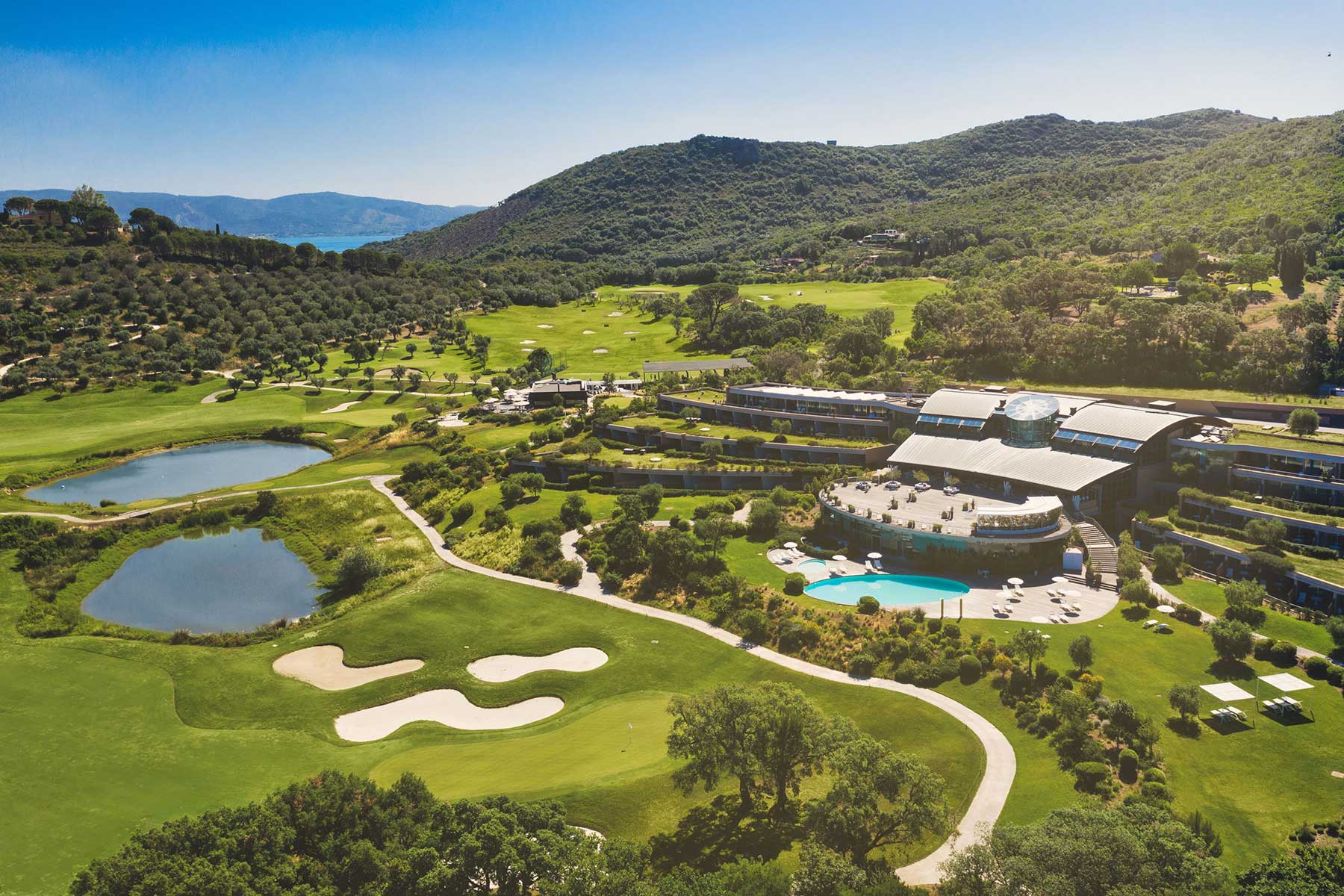 façade of the eco friendly hotel in italy