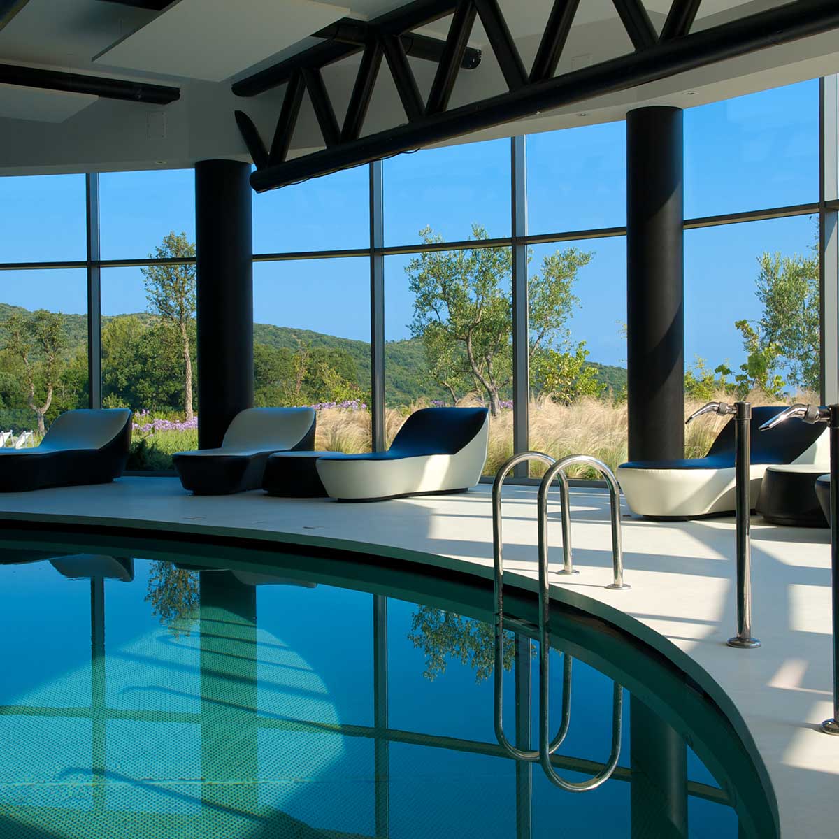 indoor pool in the sport resort in italy