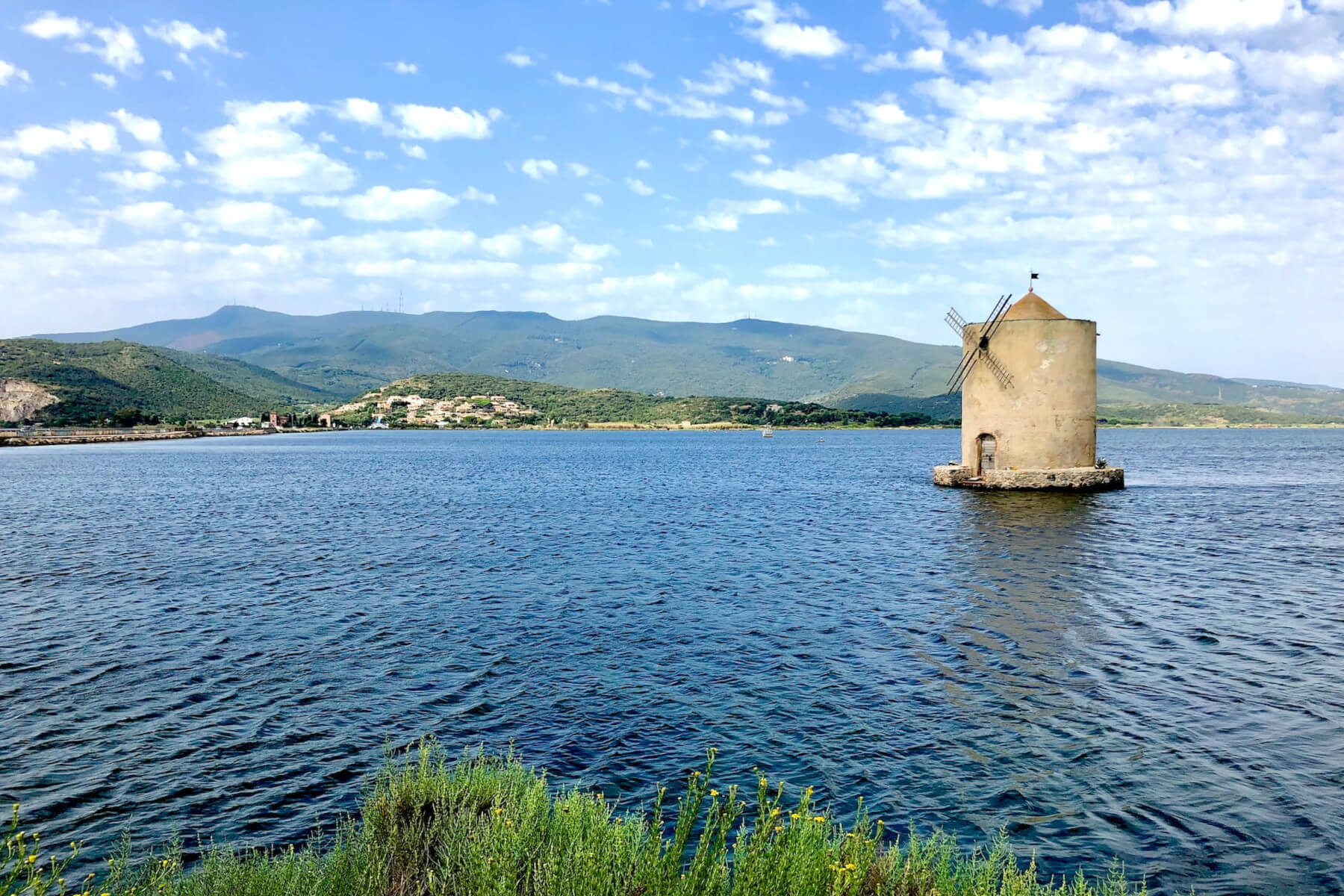 windmill in orbetello and monte argentario