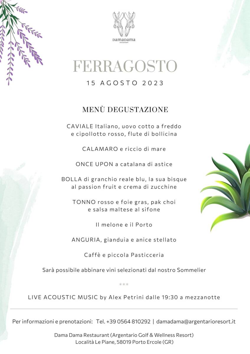 it:: Eventi gastronomici all'Argentario ||
en:: food events at Tuscany Resort with Fine Dining