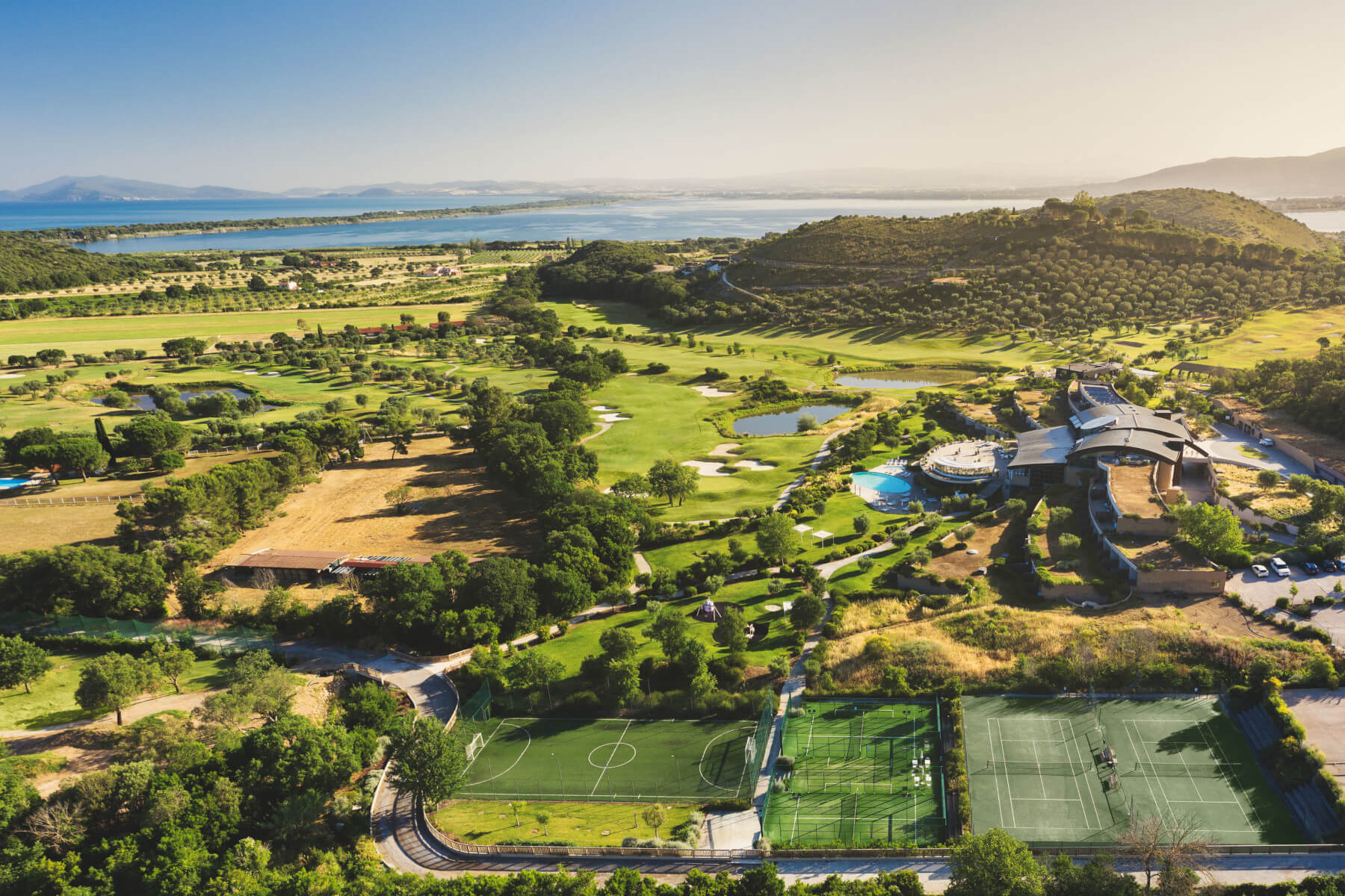 panoramic shot of the resort with long stay offer