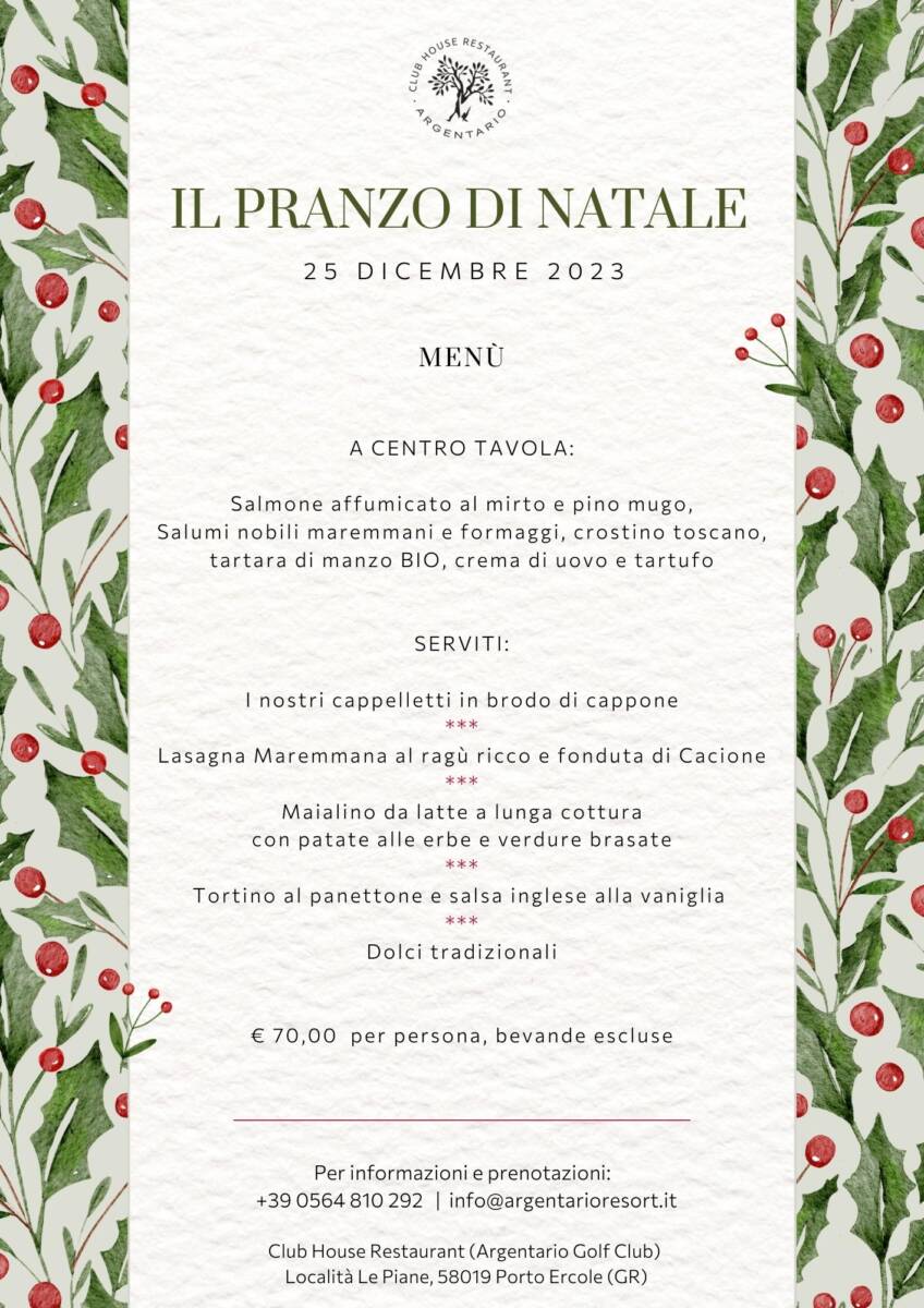 it:: Natale all'Argentario || en:: Christmas Lunch at Tuscany Resort with Fine Dining