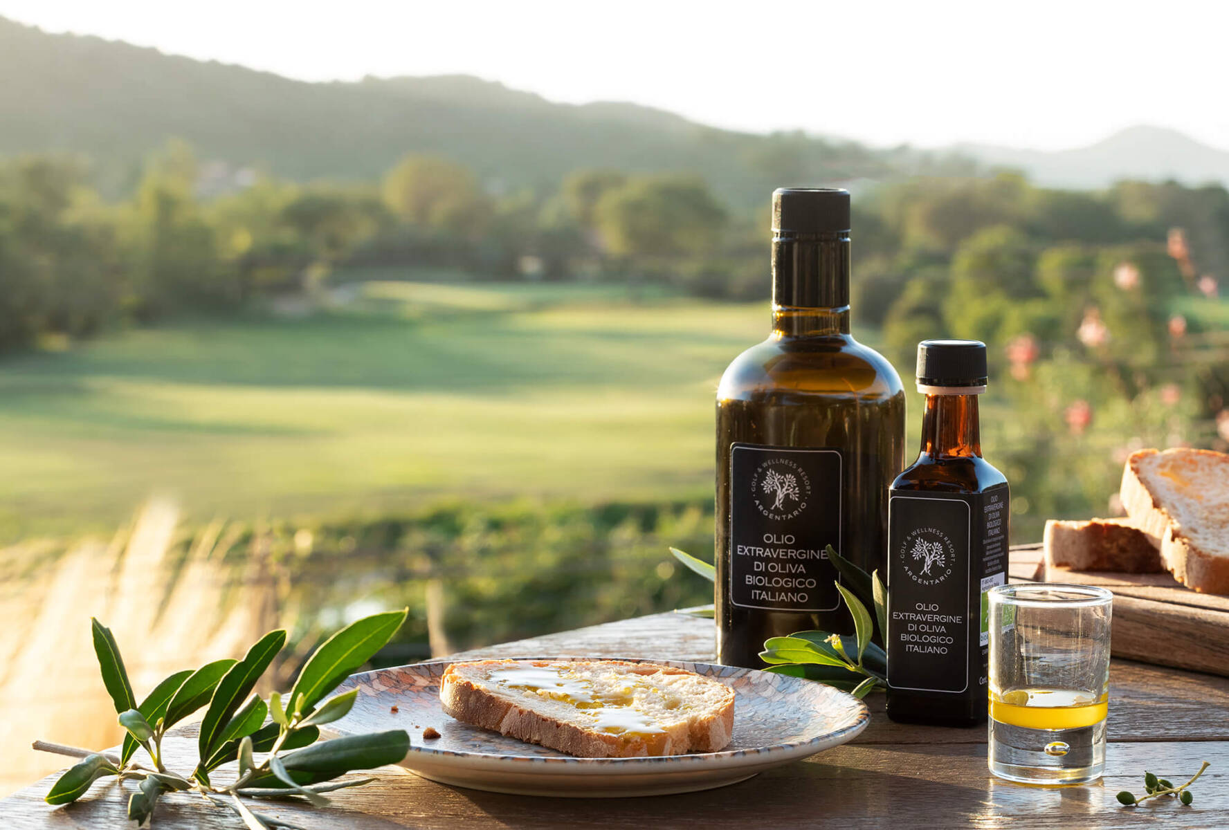 olive al tramonto