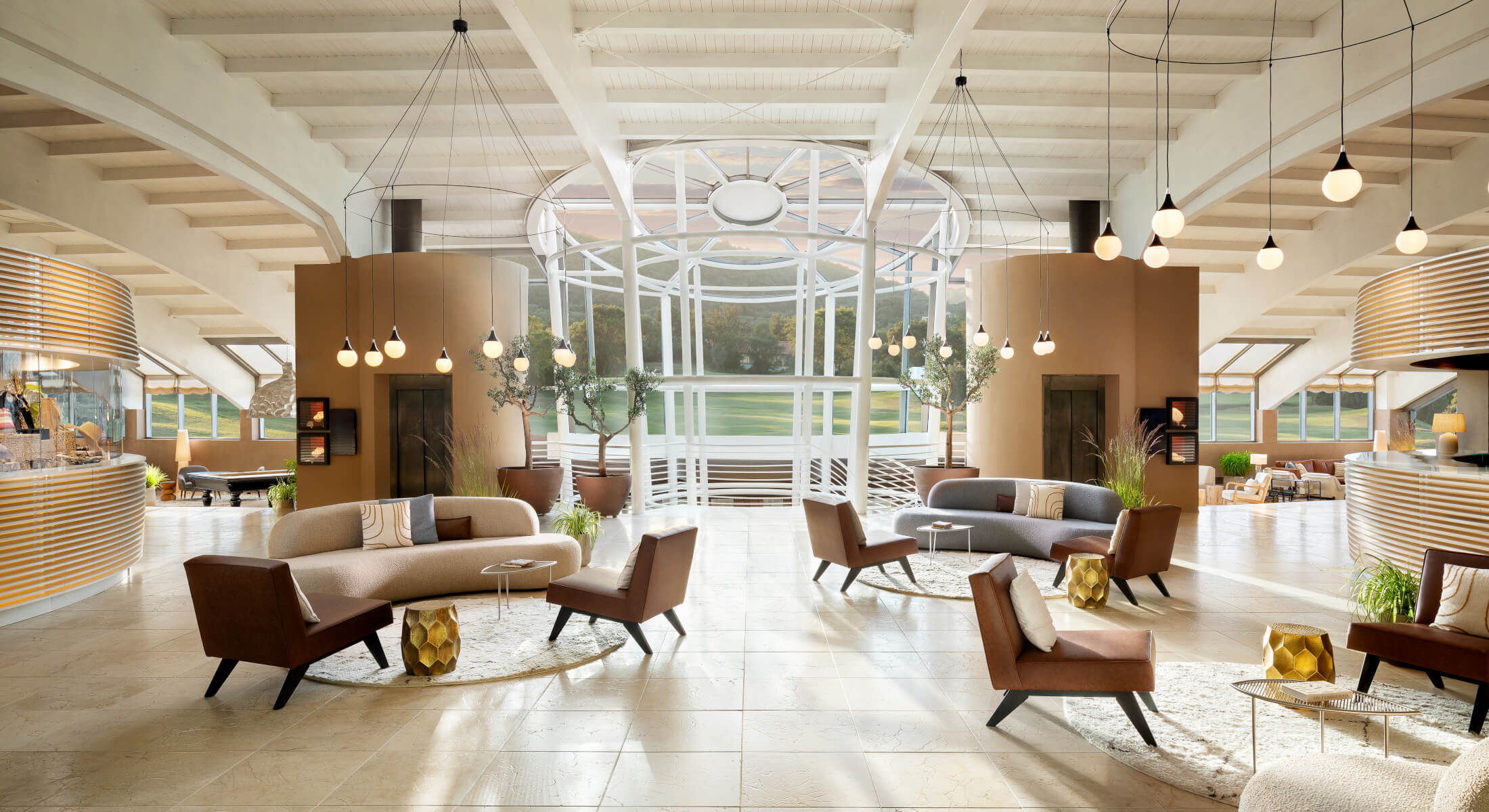 hall in the luxury resort in Tuscany