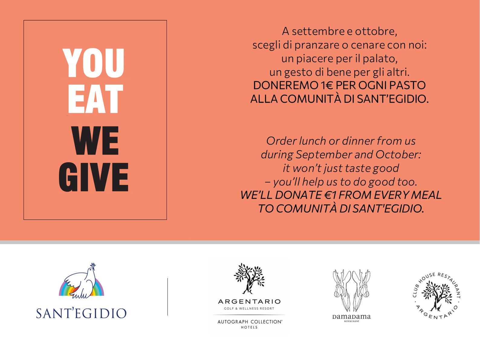 it::you eat we give | en:you eat we give